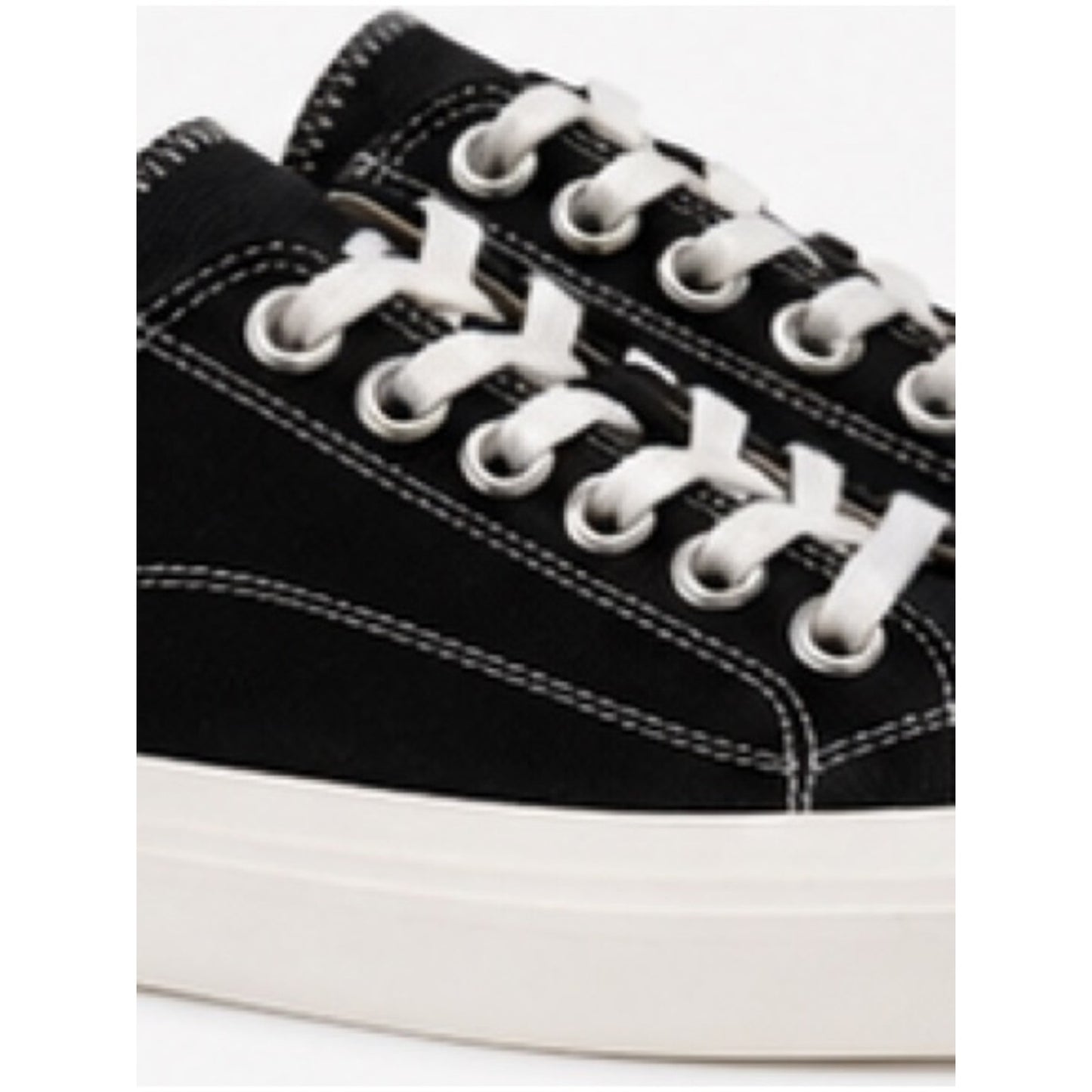 Moschino Couture Milano Platform Sneakers Black Canvas Low Top NIB $560 Size 37