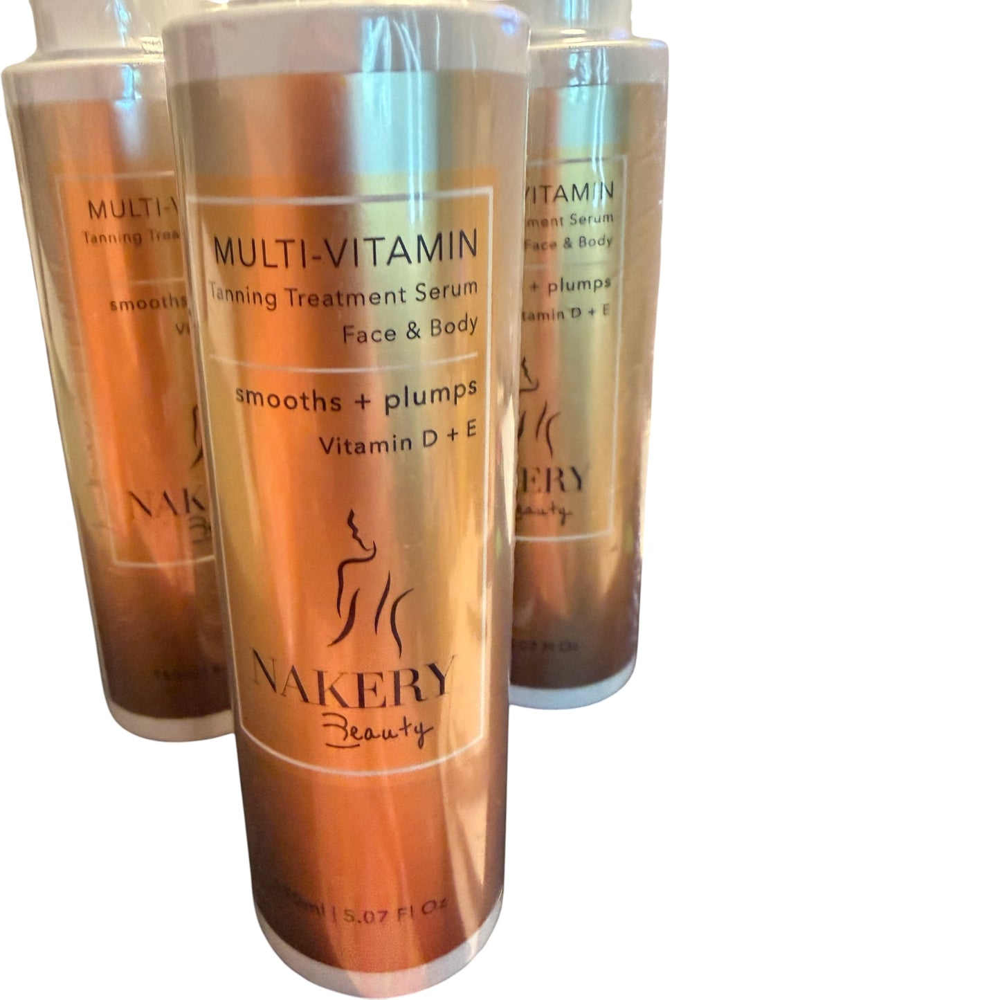 Nakery Beauty Multi-Vitamin Tanning Treatment Serum Face & Body 5.07 oz Sealed