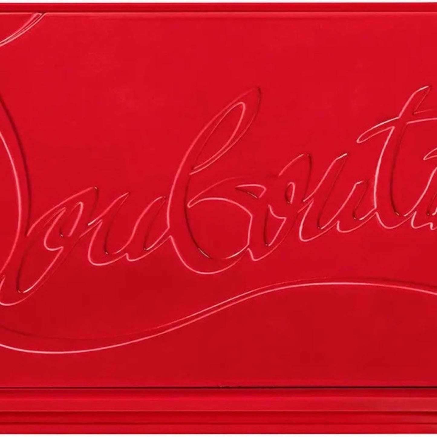 Christian Louboutin Red & Silver Studded Case & Key NWB