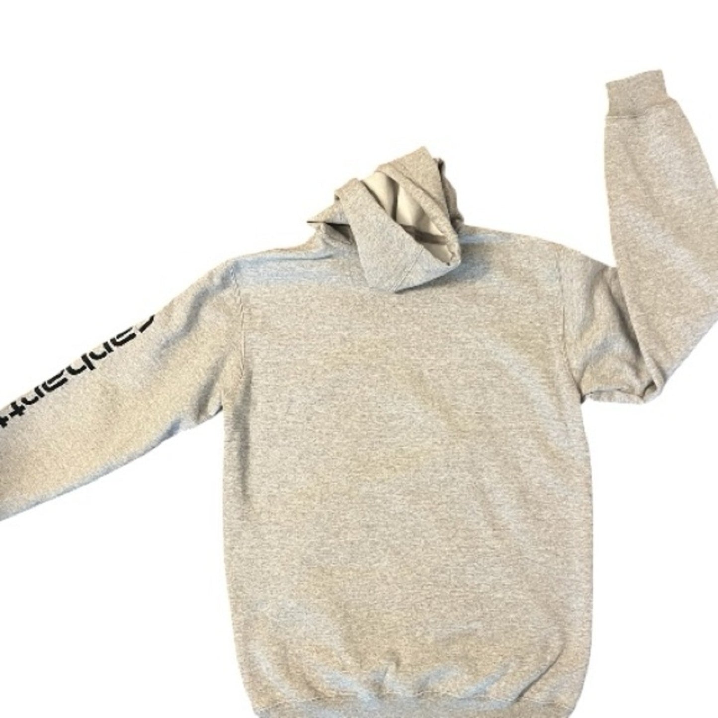 NWT Carhartt Light Gray Men's Hoodie with Sleeve Logo Size Small