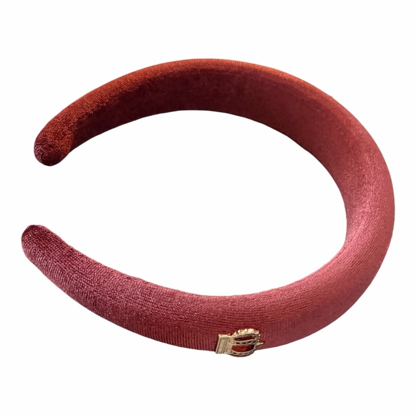 Dolce & Gabbana Velvet Crown Headband Burgundy Luxury Hair Accessory NIB