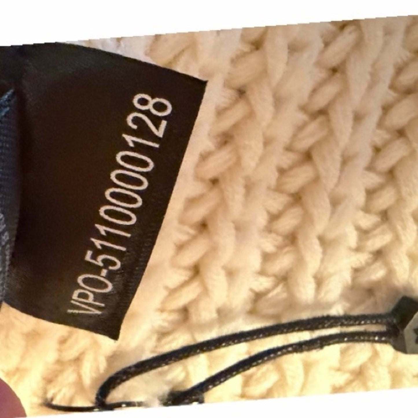 Mackage Ivory Wool Blend Extra-Long Knit Scarf Wrap NWT