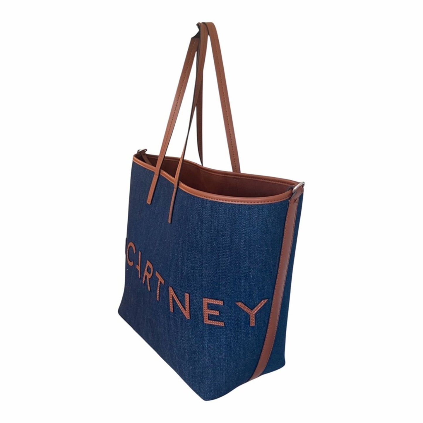 NWT Stella McCartney Logo Denim Shopper Tote | Scandi Girl Coastal Chic