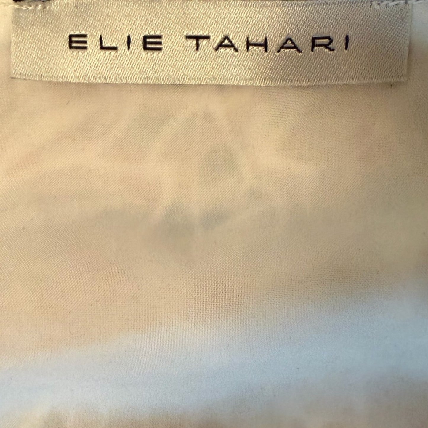 Elie Tahari Romantic Floral Eyelet Peplum Puff Sleeve Designer Top NWT Size 10