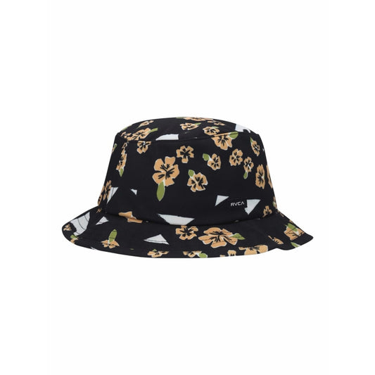 RVCA Floral Bucket Hat L/XL New With Tags Black Pop Flower Print Unisex
