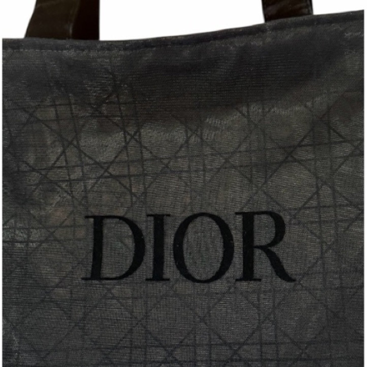 Dior Black Mesh Cannage Tote | Large Boutique Collector Bag | New in Packaging