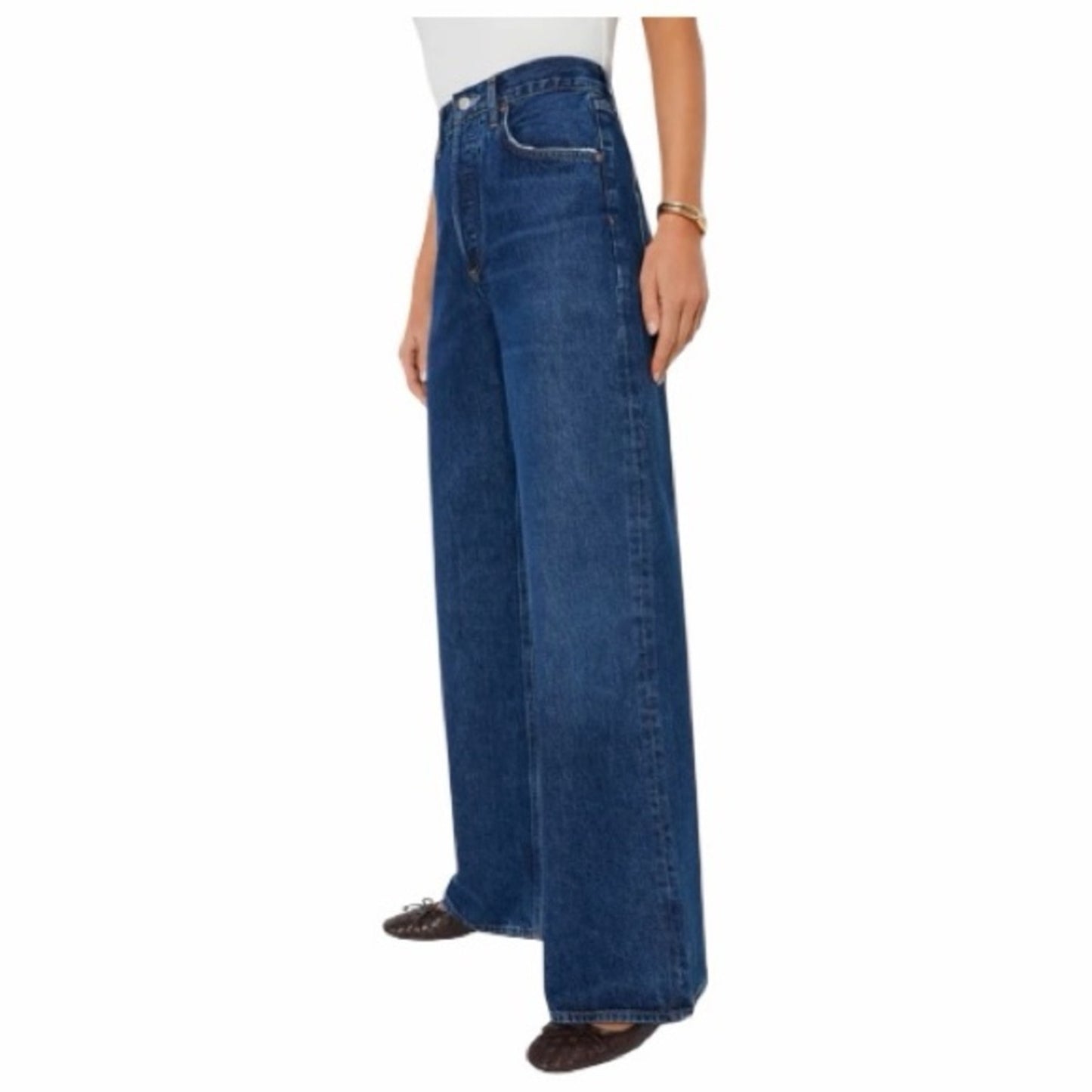 AGOLDE High-Rise Wide-Leg Jeans Button Up | NWT | Sold at Tuckernuck Size 29
