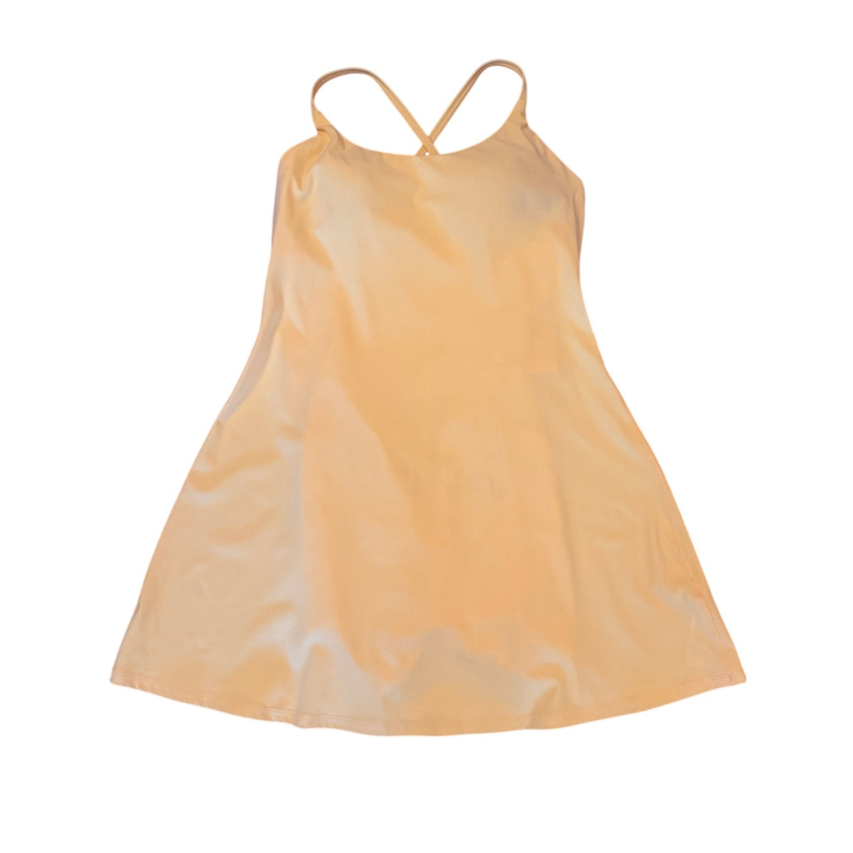 Halara Easy Peezy Women’s Yellow Tennis Dress with Pockets Size M New