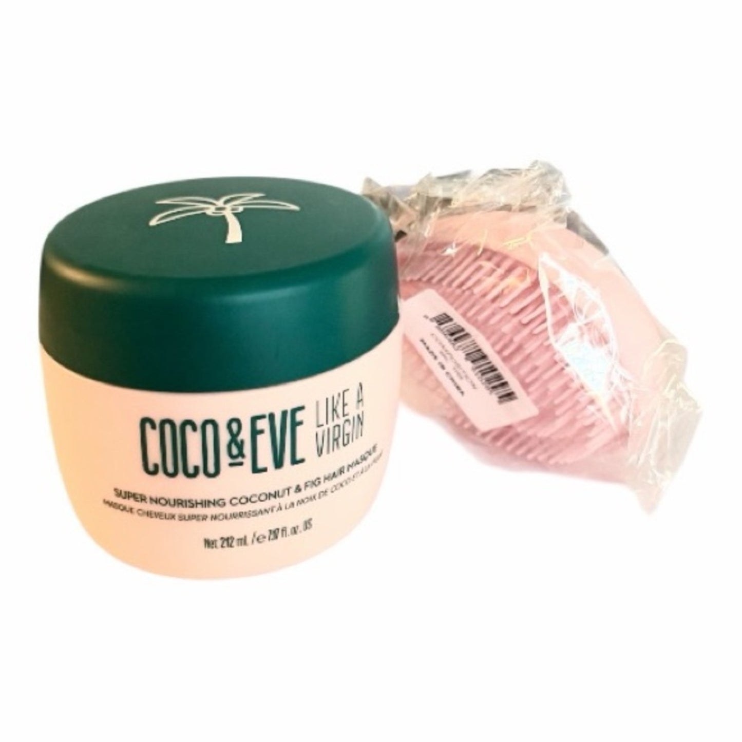 Coco & Eve Like a Virgin Hair Mask + Tangle Tamer Brush Set NIB