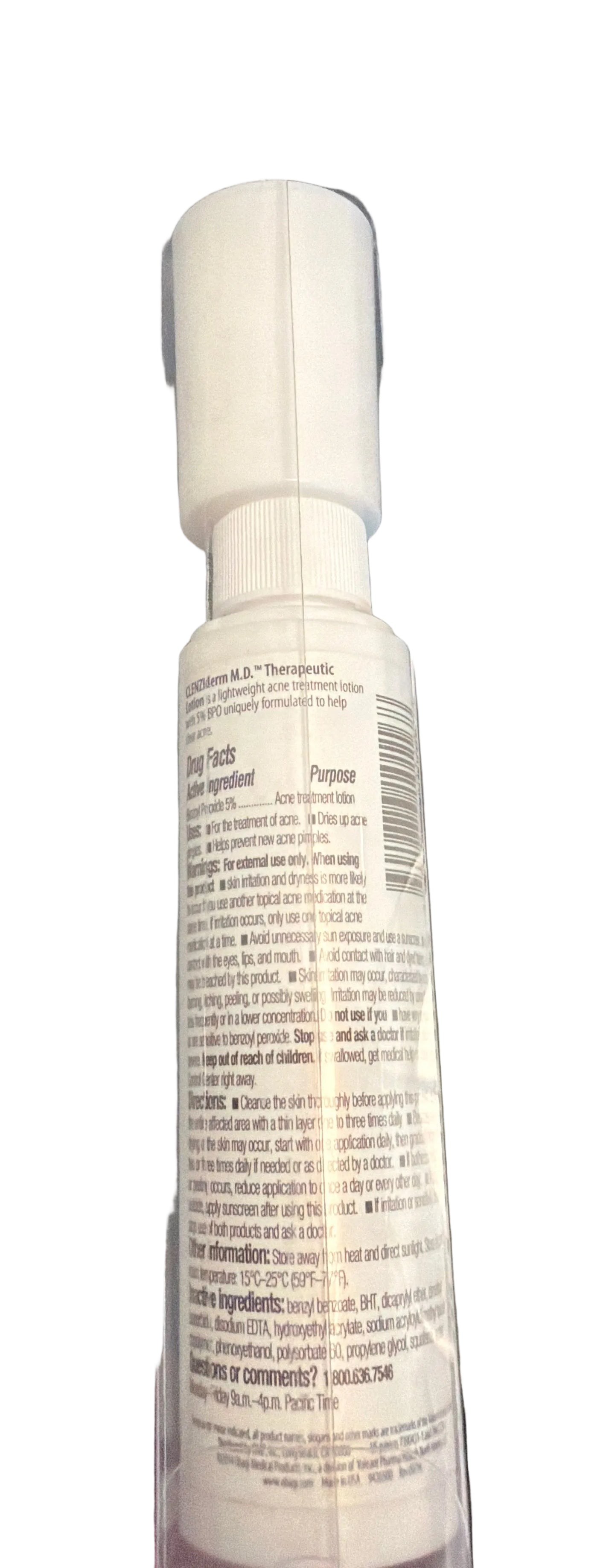 Obagi Clenziderm MD Therapeutic Lotion 5% Benzoyl Peroxide Acne Treatment (Sealed)