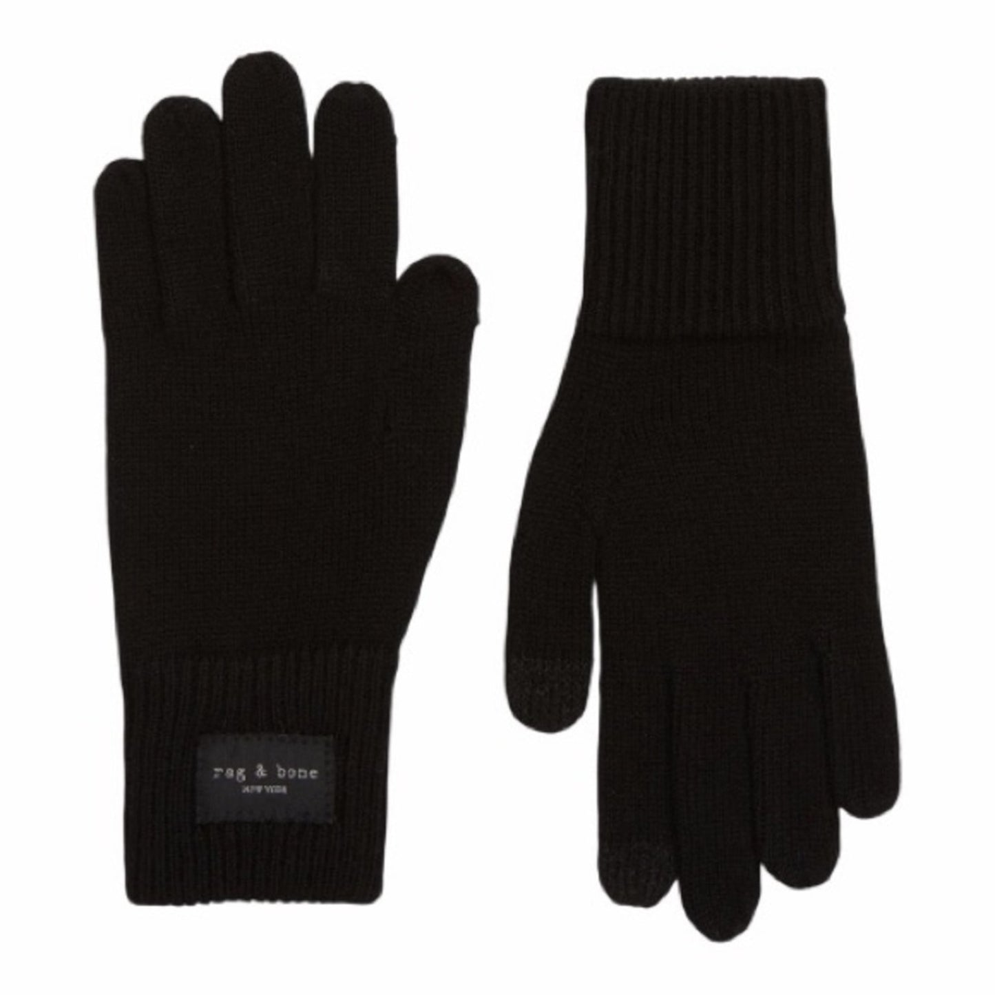 Rag & Bone Women’s “Addison” Black Gloves W/Touch Screen Finger Tips NWT Sealed