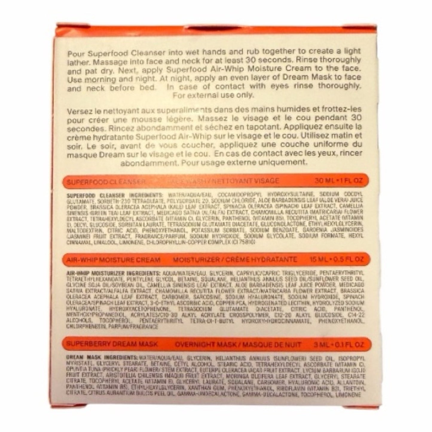 Youth To The People Superfood Skincare Set Cleanser Moisture Cream Mask NEW