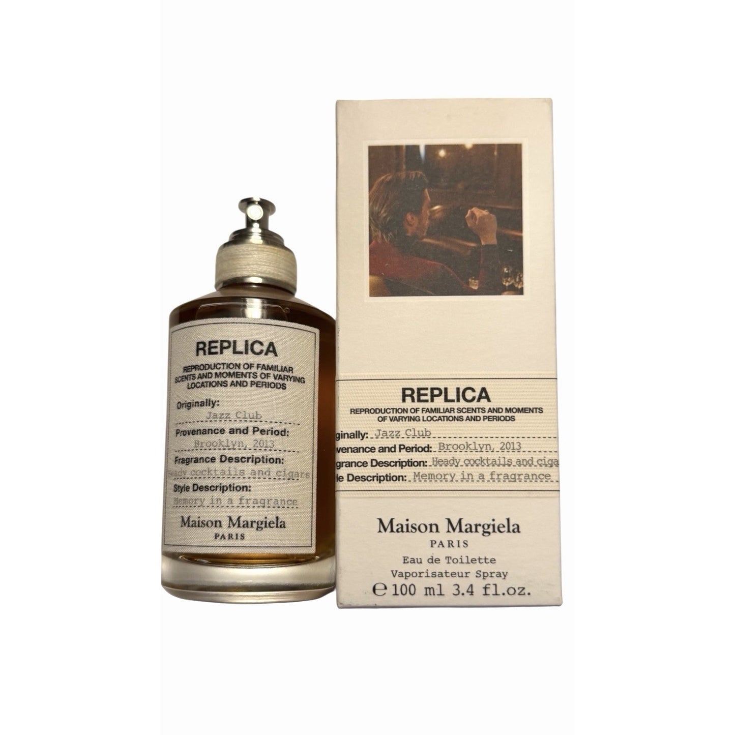 Replica Jazz Club Eau de Toilette 3.4 oz / 100ml – Authentic w/ Box – See Photos