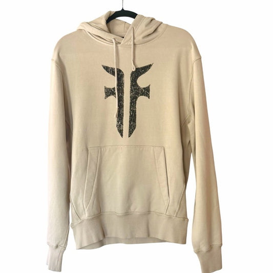 FRYE Feather Grey Logo Hoodie NWT 100% Cotton Relaxed Fit Men’s Small