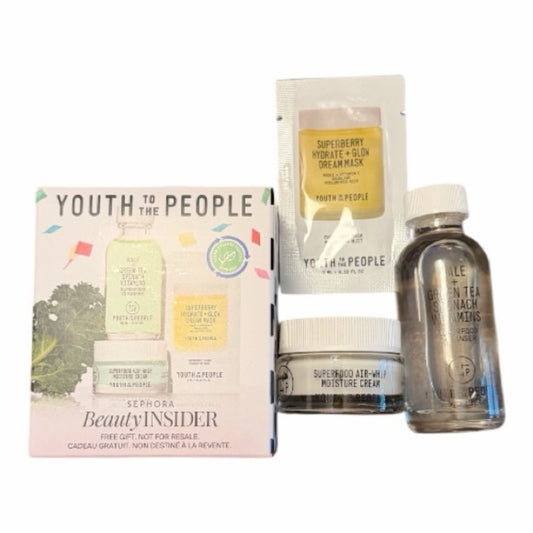 Youth To The People Superfood Skincare Set Cleanser Moisture Cream Mask NEW