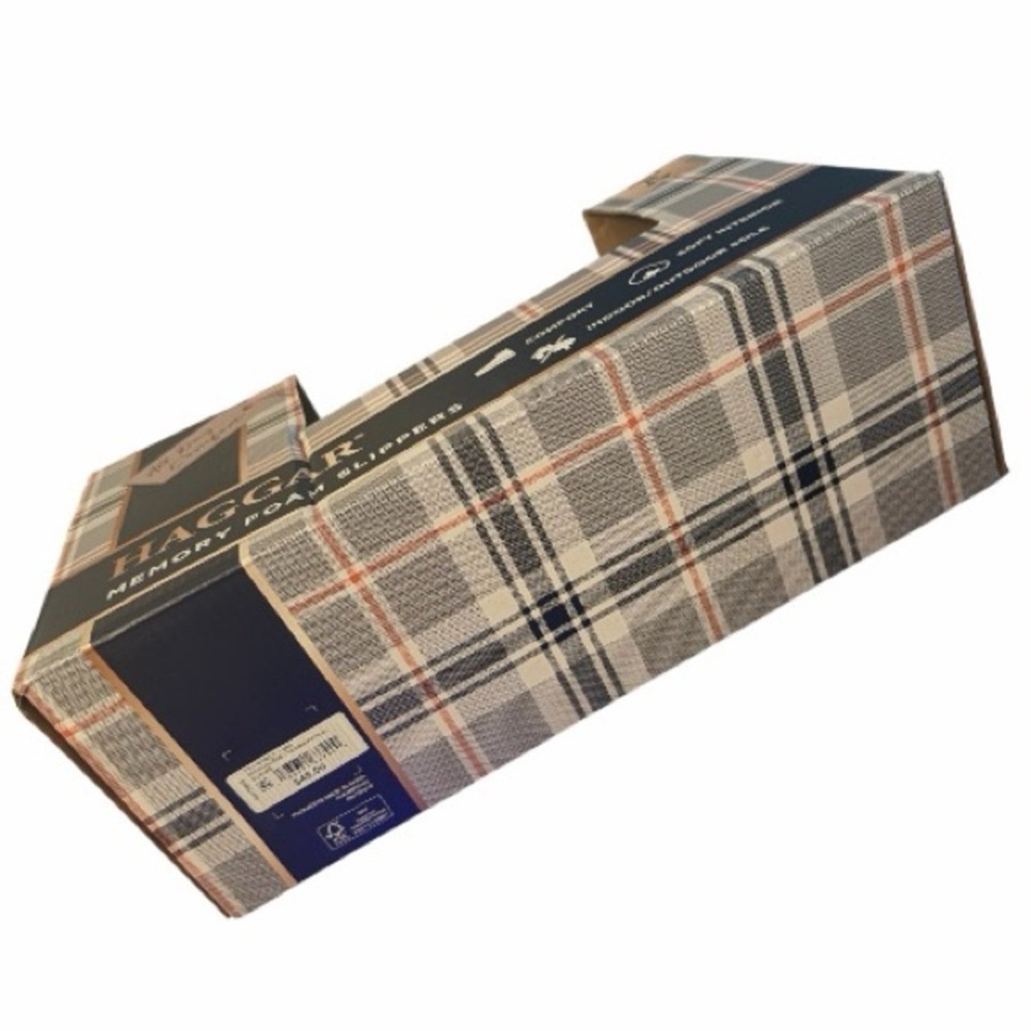 Haggar Men’s Memory Foam Chukka Slippers Tan Microsuede Size 8–9 NIB