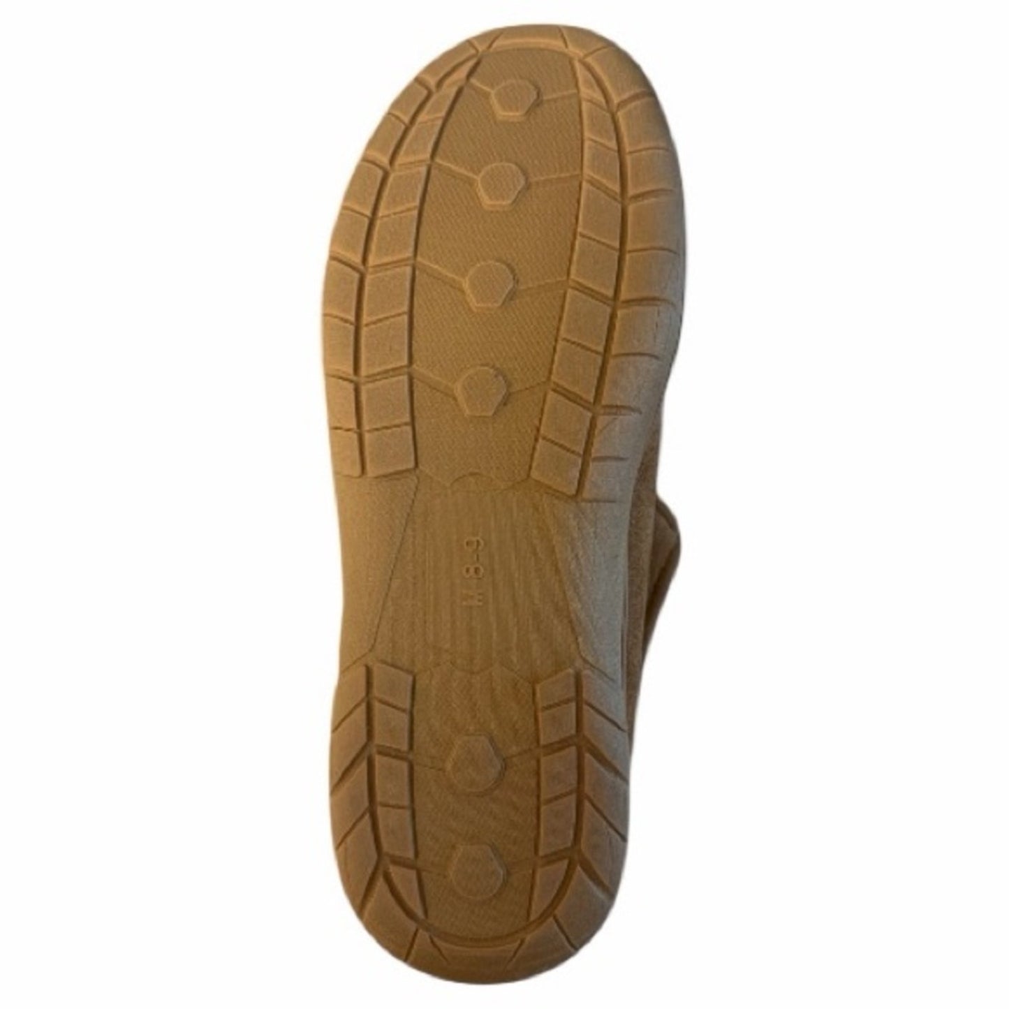 Haggar Men’s Memory Foam Chukka Slippers Tan Microsuede Size 8–9 NIB