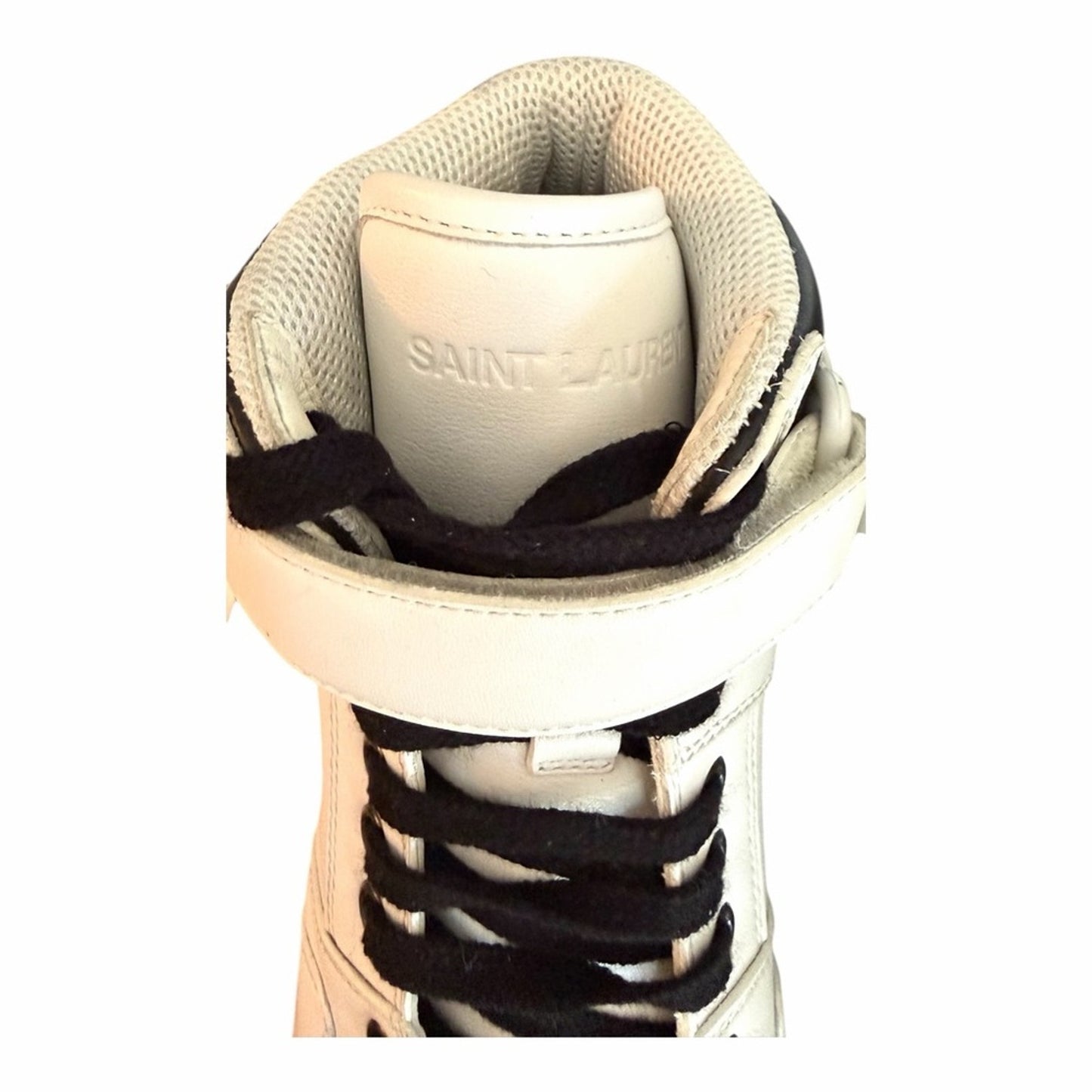 Saint Laurent Greenwich LAX Mid-Top Sneakers Blanc Optique EU 40 Women’s 9.5