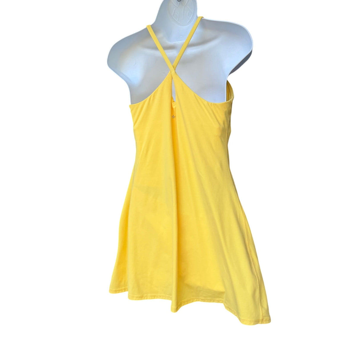 Halara Easy Peezy Women’s Yellow Tennis Dress with Pockets Size M New