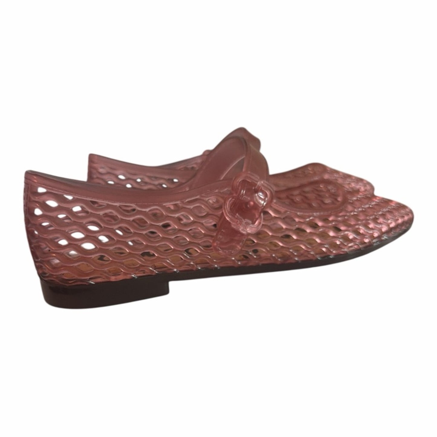 Sam Edelman Michaela Jelly Mary Jane Flats Pink Mauve Size 8M NIB