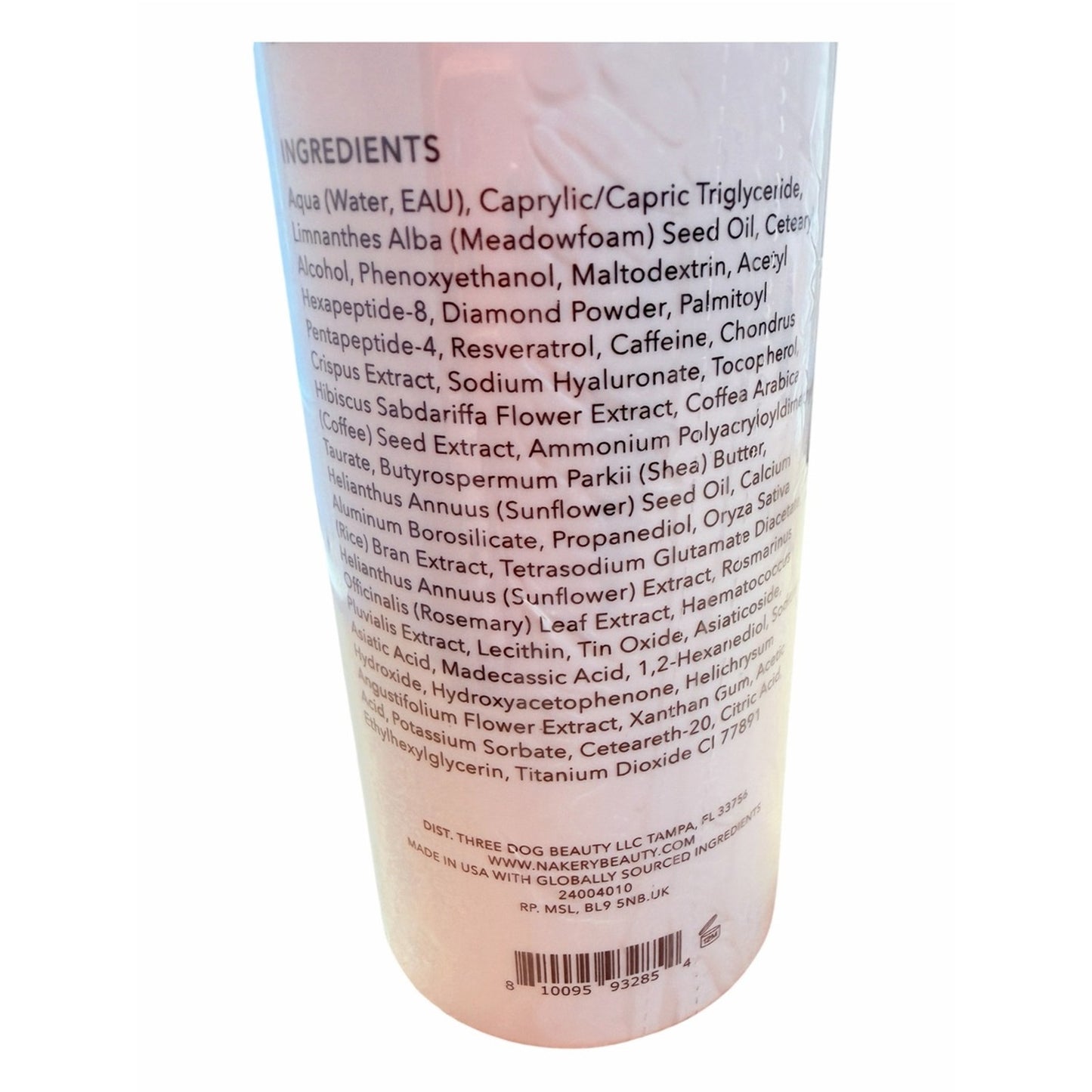 Nakery 2 Pc Body Care Set NEW Sealed Lift-TOX Spray + Retinol Ferulic Cream