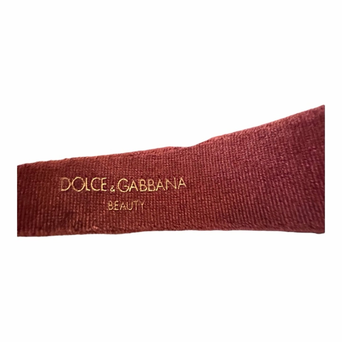 Dolce & Gabbana Velvet Crown Headband Burgundy Luxury Hair Accessory NIB
