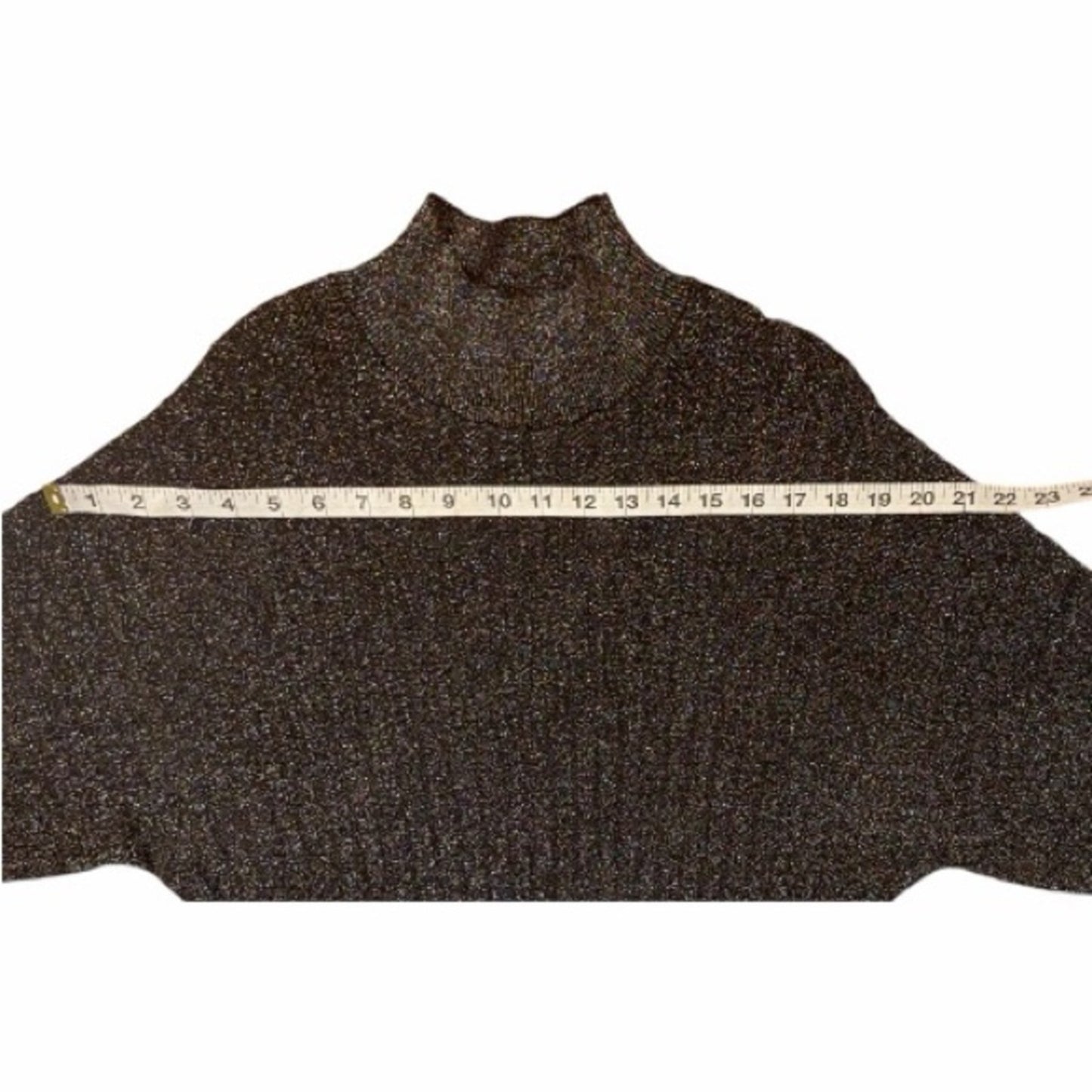 Elie Tahari Black Sparkle Turtleneck Sweater Size L  NWT