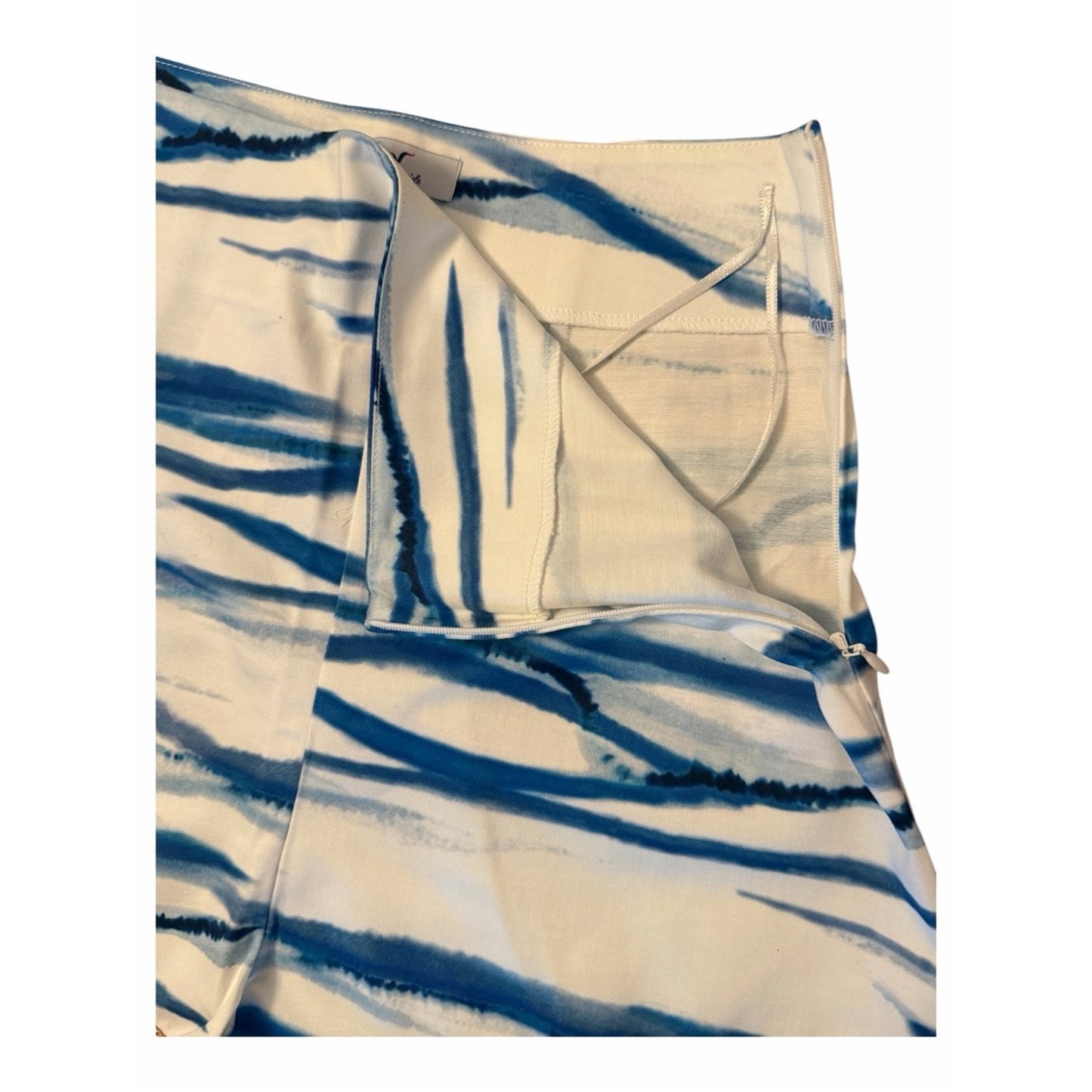 My Beachy Side Beaded Shorts Blue White High Rise Anthropologie Boho NWT Small