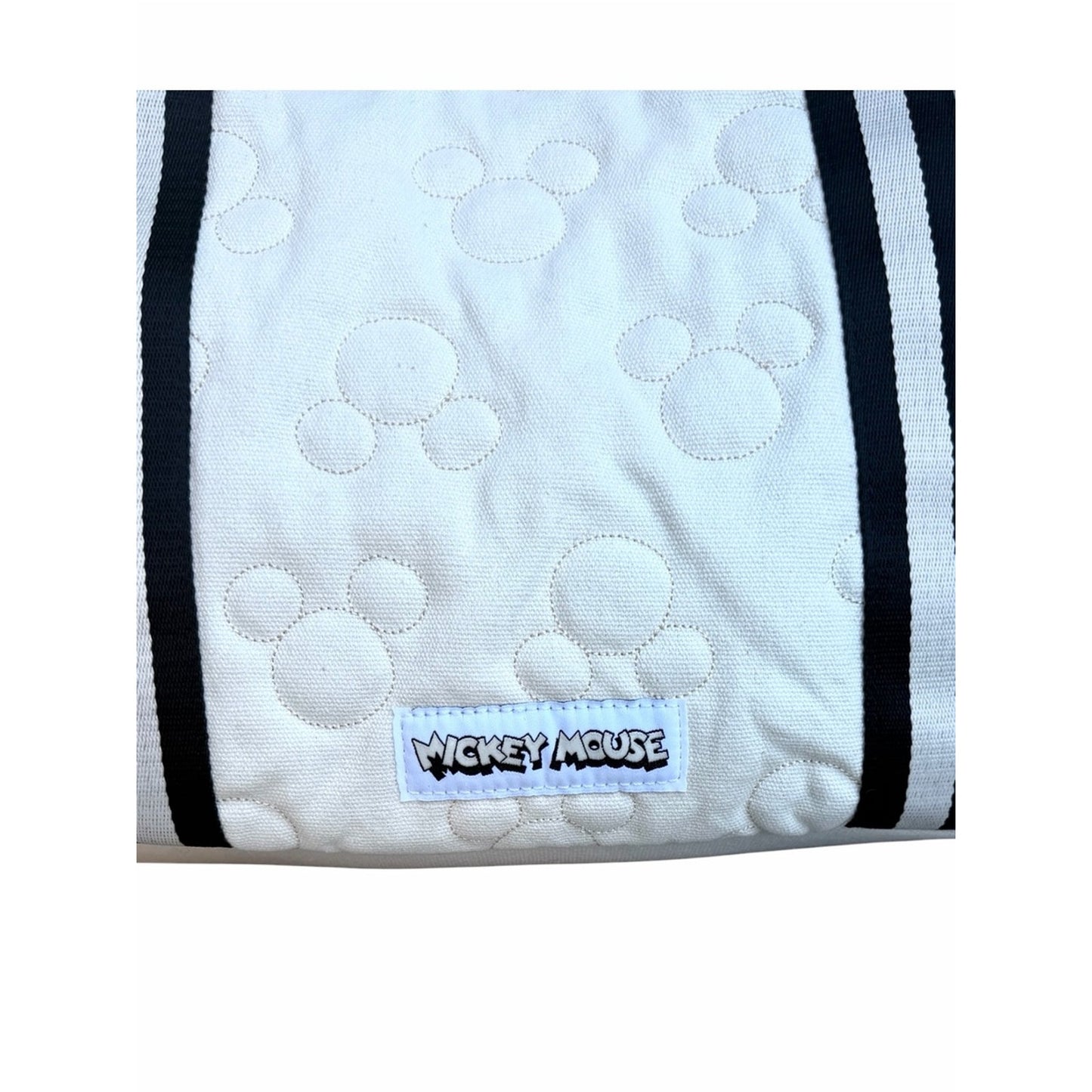 Disney x Skinnydip London Mickey Mouse Quilted Ecru Canvas Tote Bag NWT