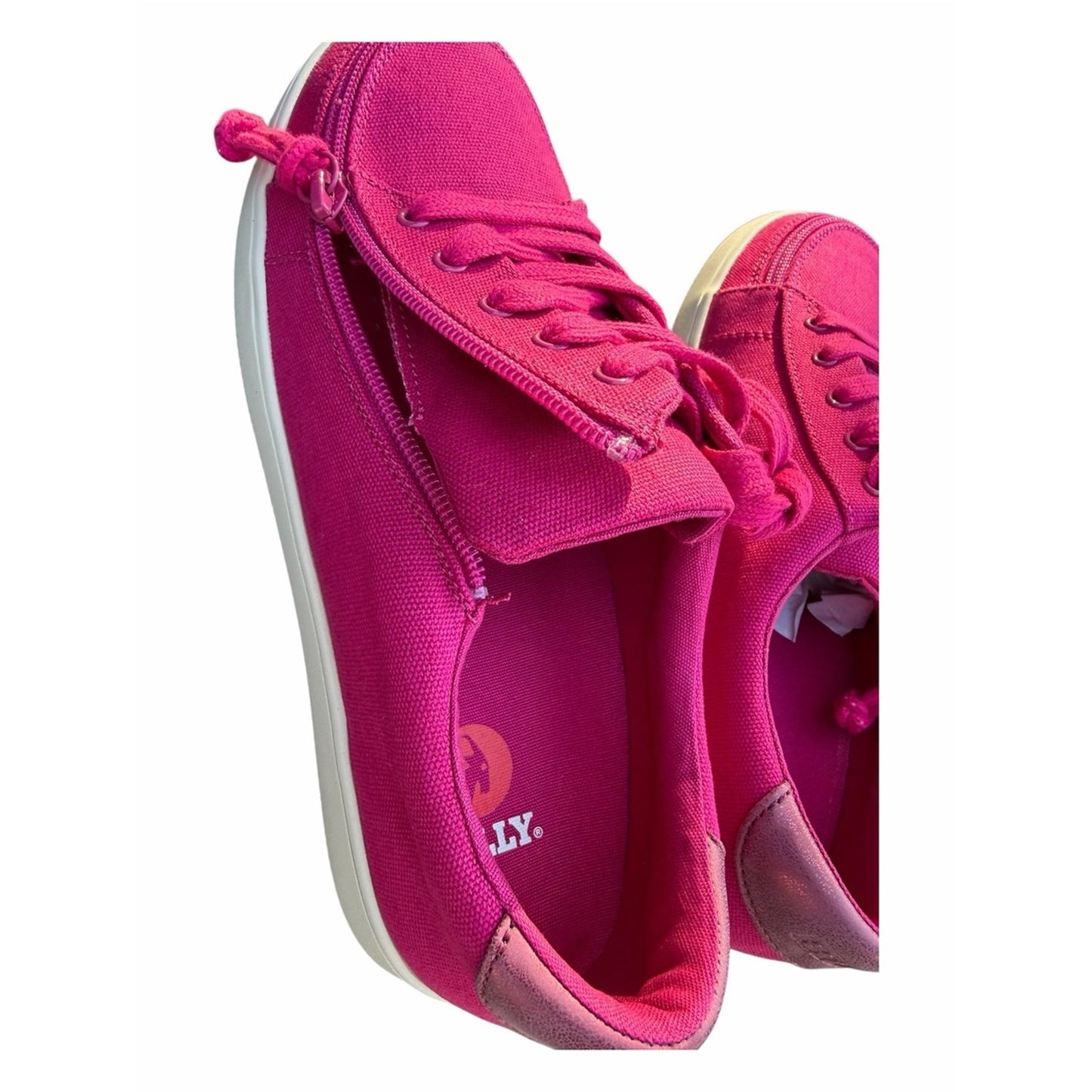 Billy Footwear Orchid Sneakers Women’s Size 7.5 NIB Adaptive Zip Shoes & Laces