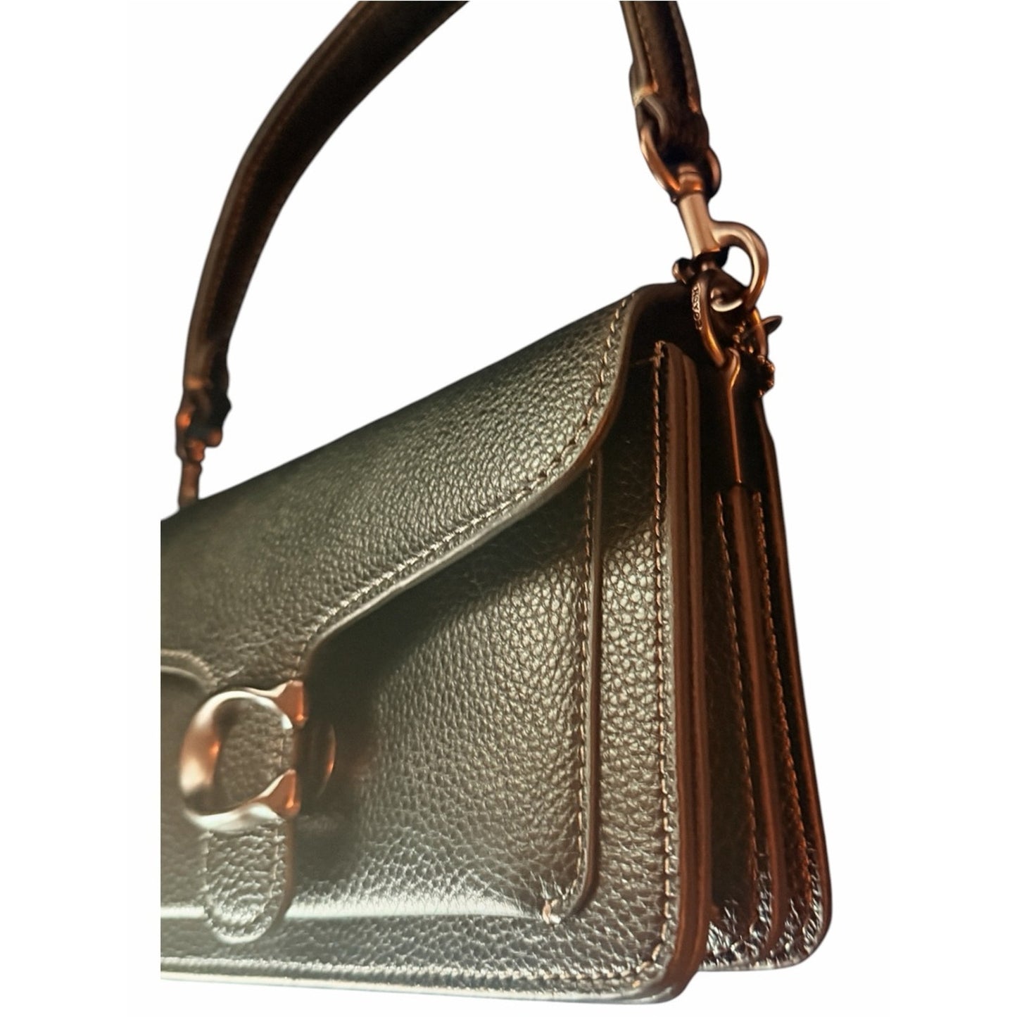 Coach Tabby Pebbled Leather Shoulder Bag Black NWT Dust Bag Included