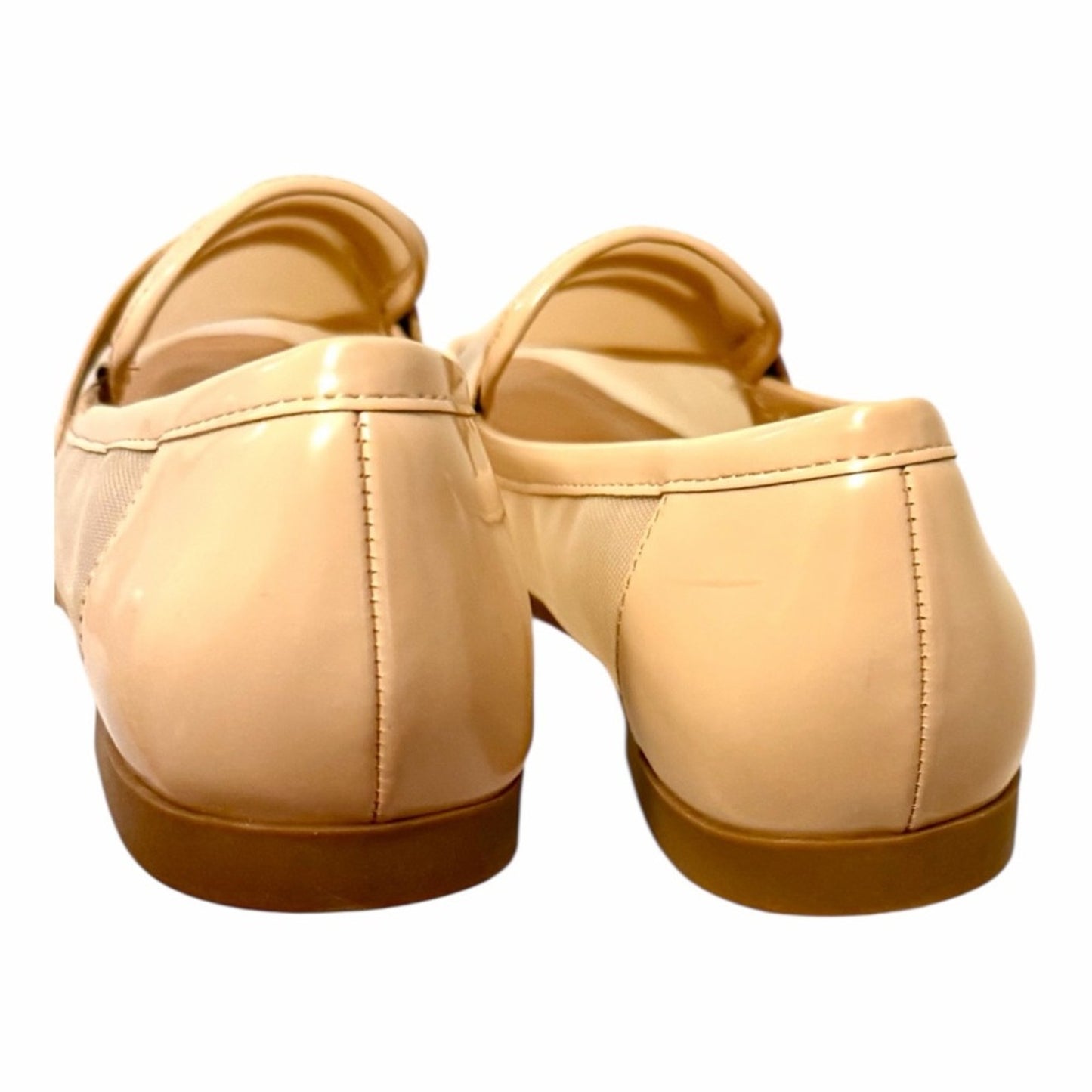 AQUA Neda Nude Loafers Size 10  Classic Academia Quiet Luxury Summer Flats
