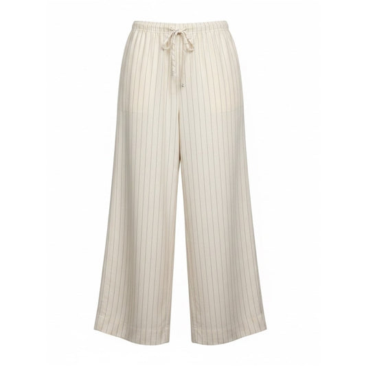 WeWoreWhat NWT Linen Blend Pinstripe Wide Leg Drawstring Pants XXL