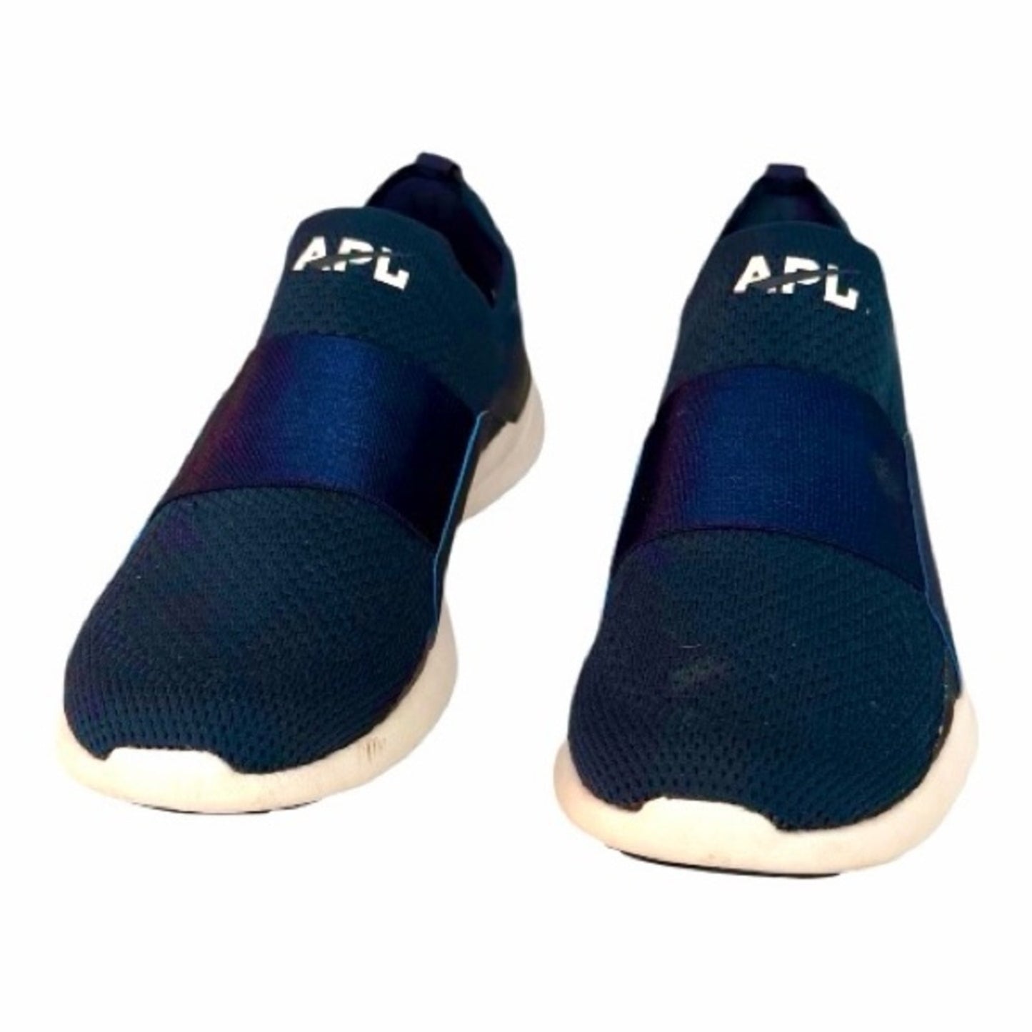 APL TechLoom Traveler Sneakers Navy White 7.5 Slip On Athletic Shoes