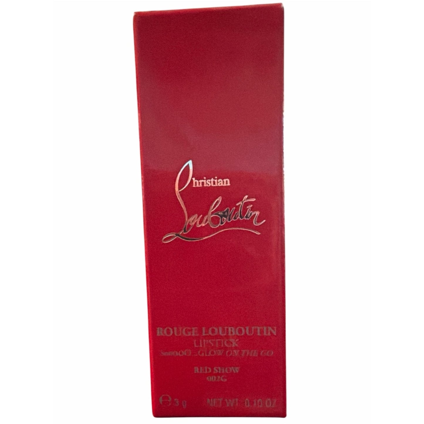 Christian Louboutin SooooO…Glow On The Go Lipstick Red Show 002G New in Box