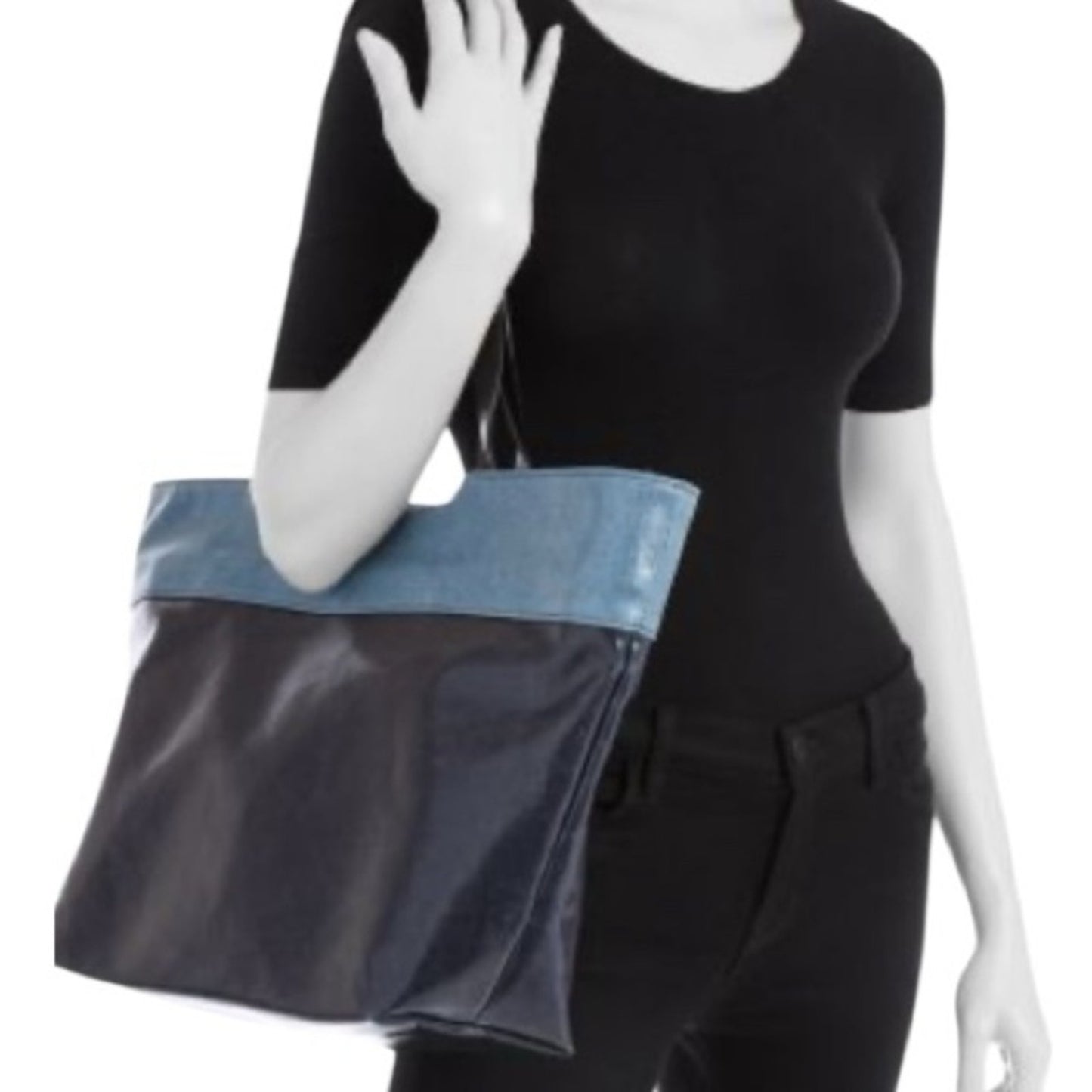 Rag and Bone Tote Emerson Blue Jean large bag NWT