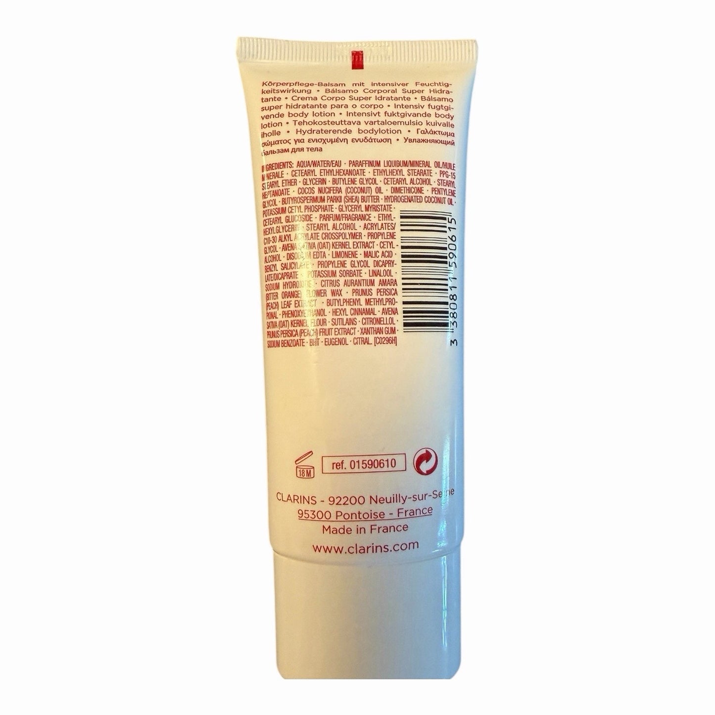 Clarins Moisture-Rich Body Lotion Shea Butter 3.2 oz / 100 ml Dry Skin