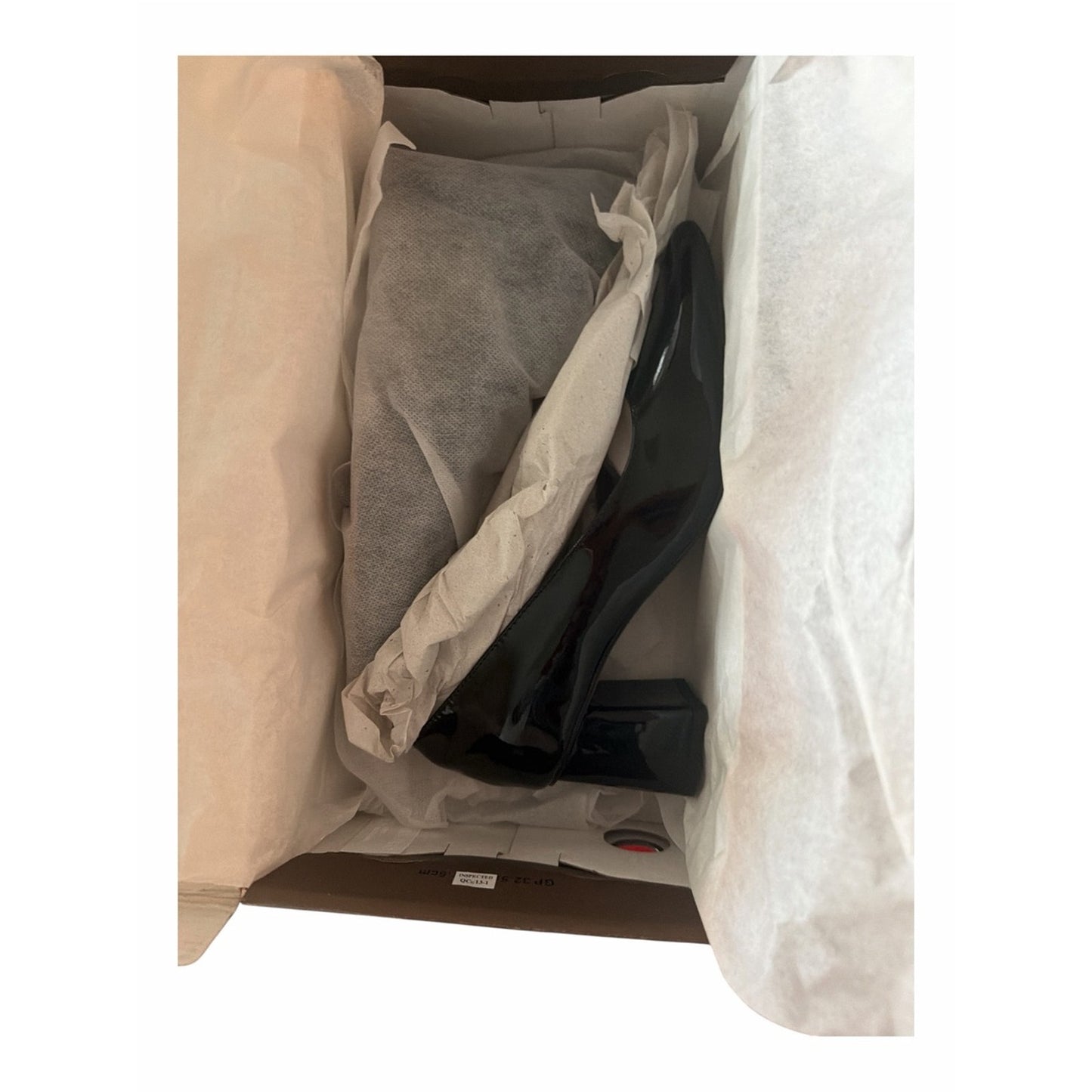 Paolo Bilson-L Black Patent Pointed Toe Block Heel Pumps 7M NIB Dust Bags