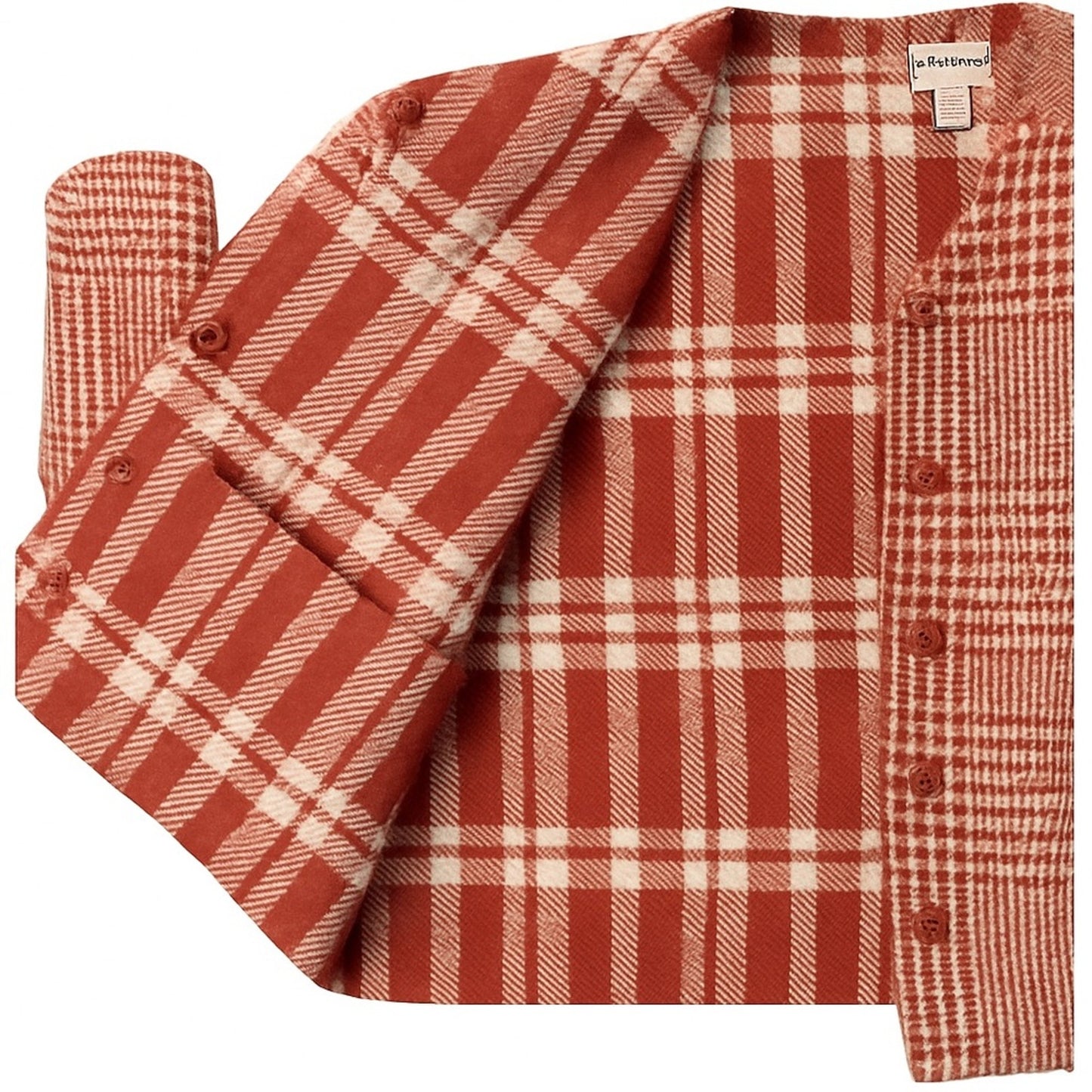 Splendid Reversible Tiffany Plaid 
Jacket - Pink/Cream - Snap Front -Size XS NWT