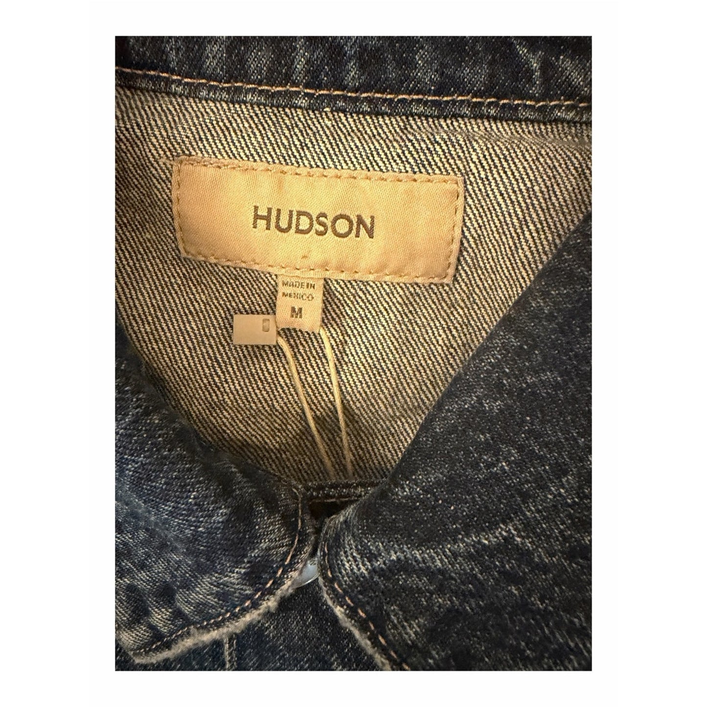 HUDSON Paisley Print Boyfriend Trucker Denim Jacket NWT Medium