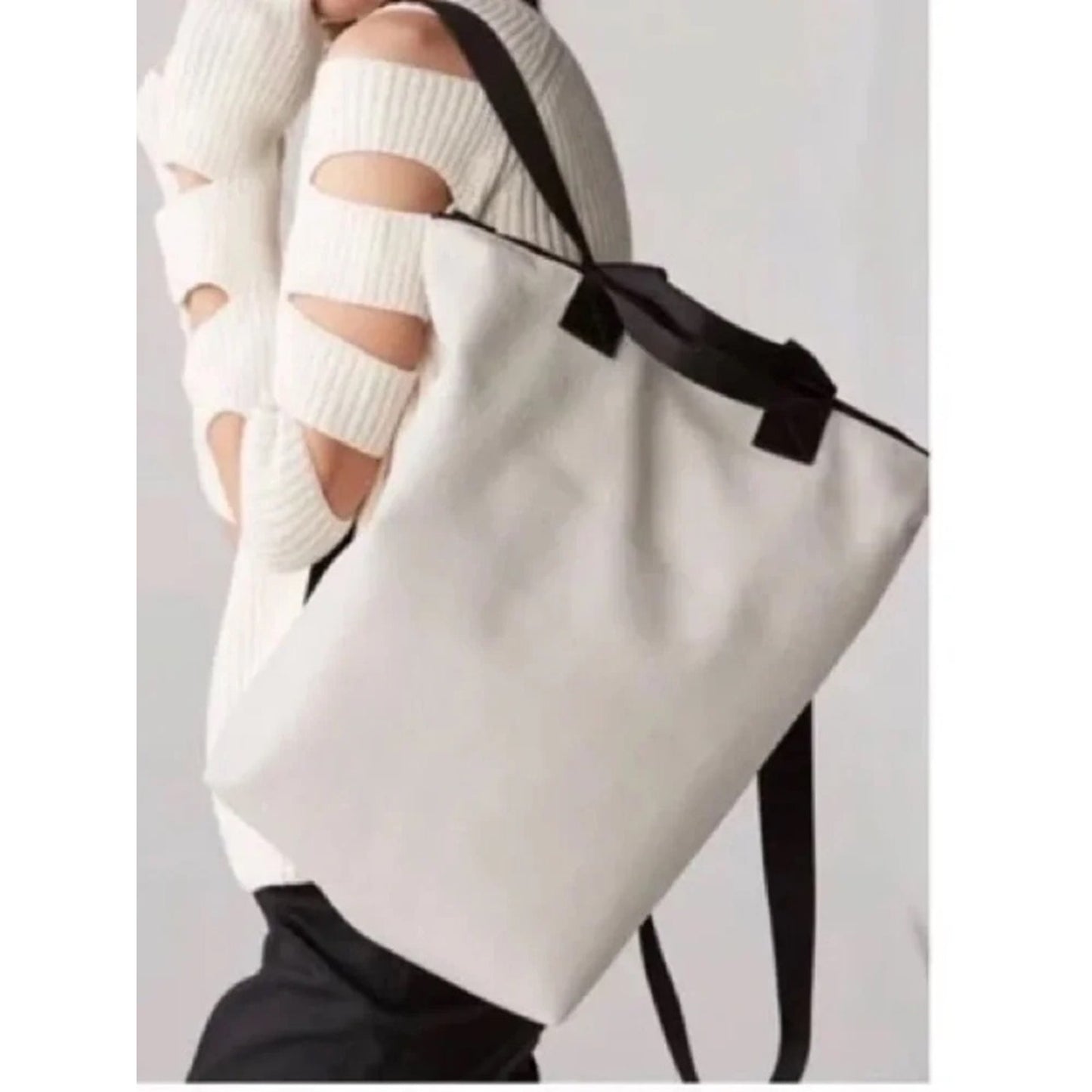 Ampersand As Apostrophe Taupe Python Leather Backpack - Tote Large Unisex NWT