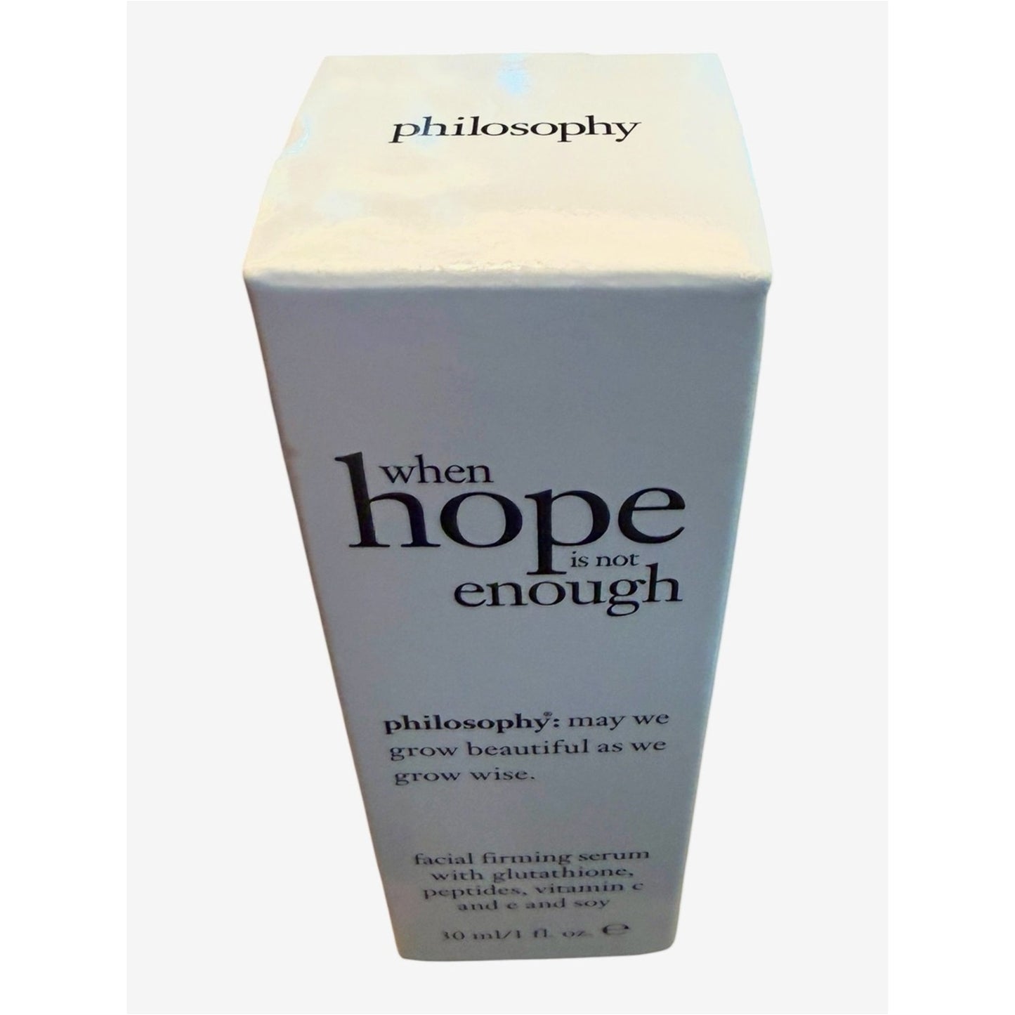 Philosophy When Hope Is Not Enough Serum 1 oz Full Size NIB Firming Vitamin C