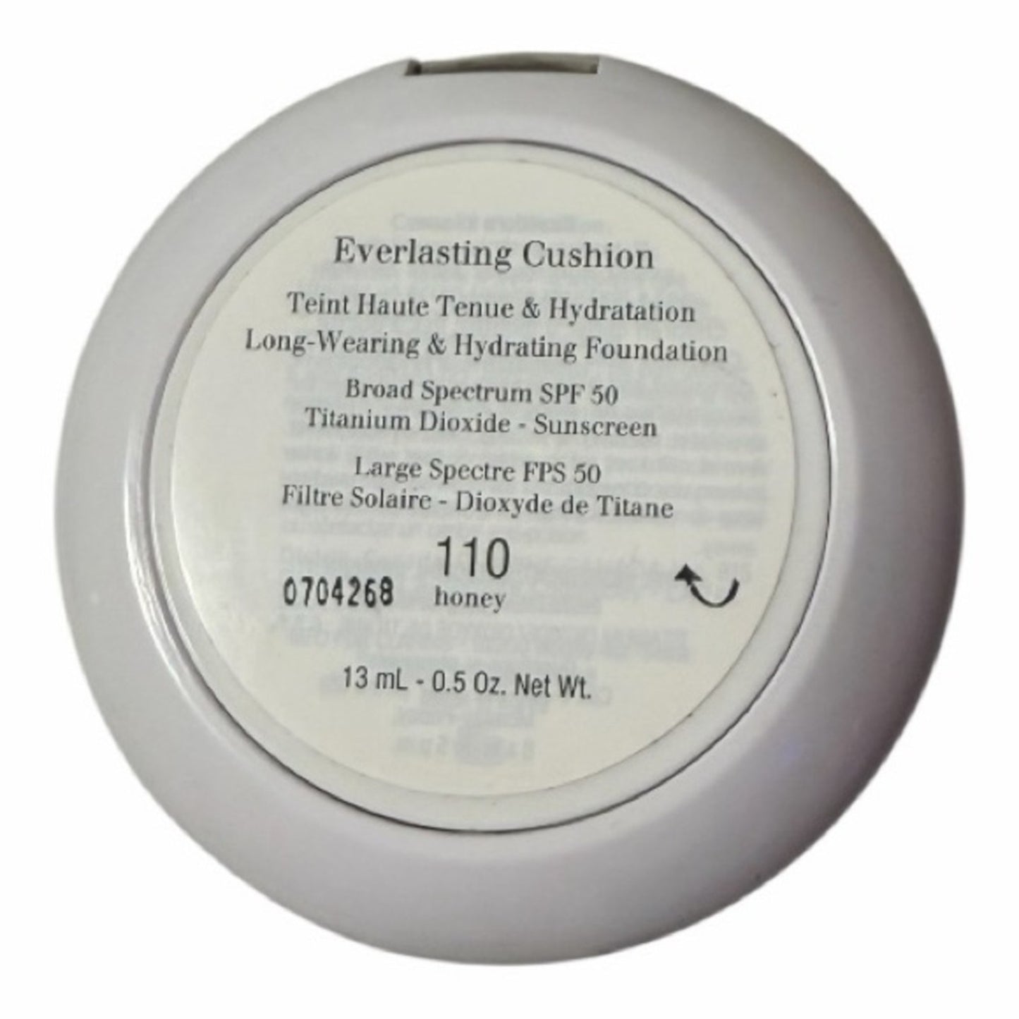 Clarins Everlasting Cushion Foundation SPF 50 110 Honey Full Size NIB