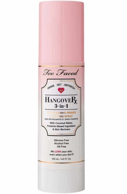 Too Faced Hangover 3 - in -1 Primer, Setting Spray and Refresher 120 ML