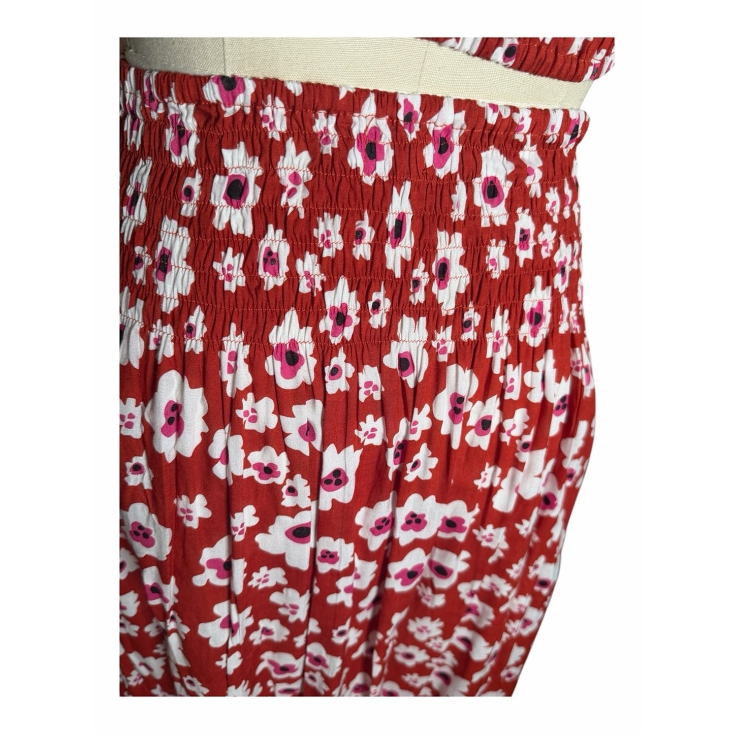 Tiare Hawaii NWT Floral Two Piece Resort Dress Set Medium One Size Fits S/M/L