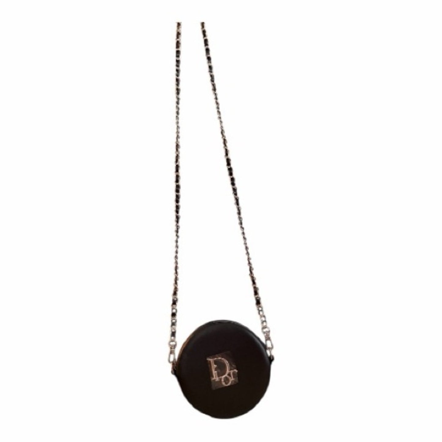 Christian Dior Beauty Mini Round Crossbody Chain Bag Black NIB