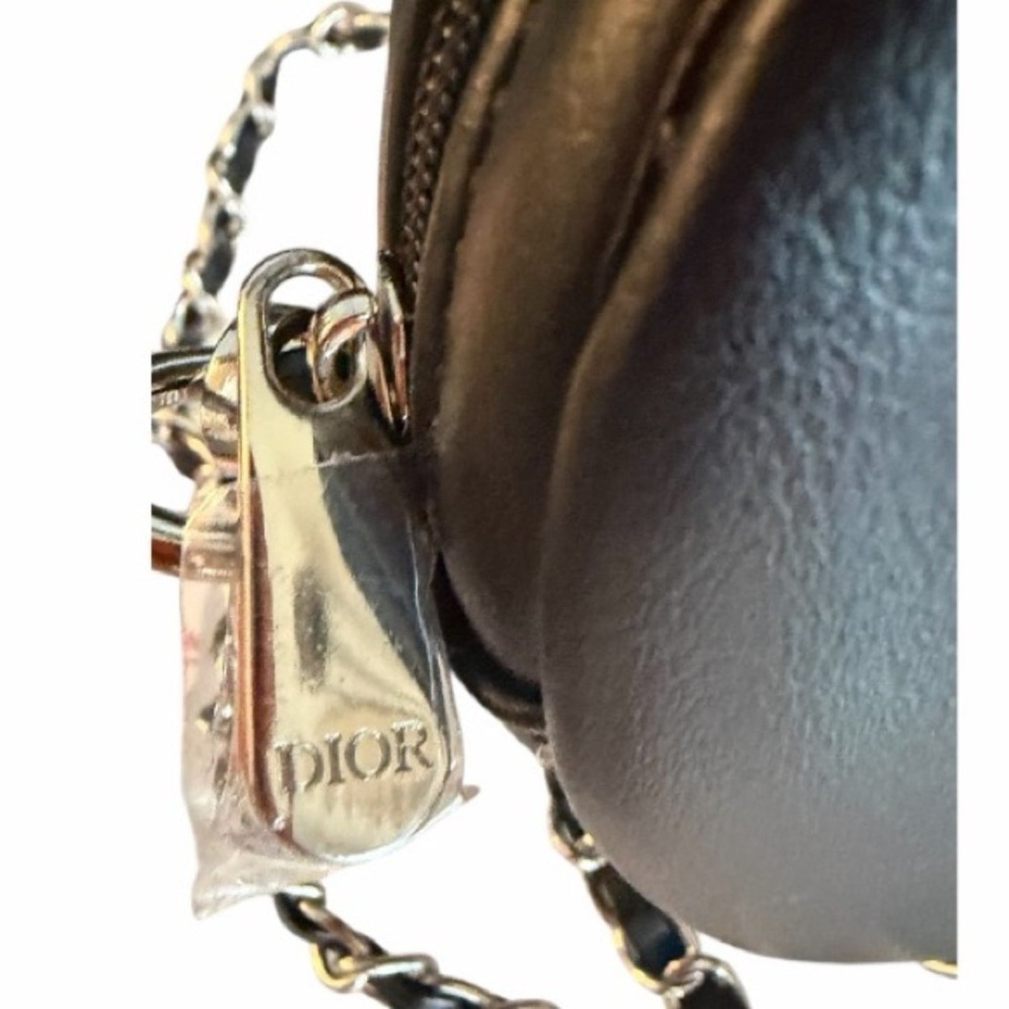 Christian Dior Beauty Mini Round Crossbody Chain Bag Black NIB
