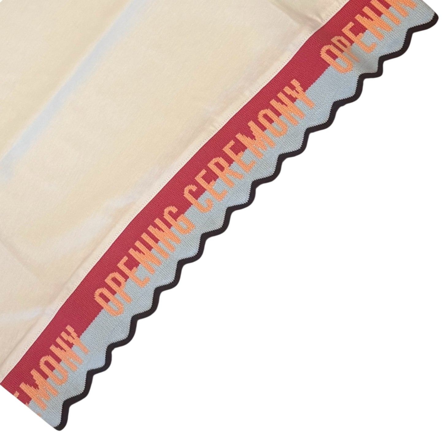Opening Ceremony Logo Hem Cropped Tee – Cream – XS & Medium Available