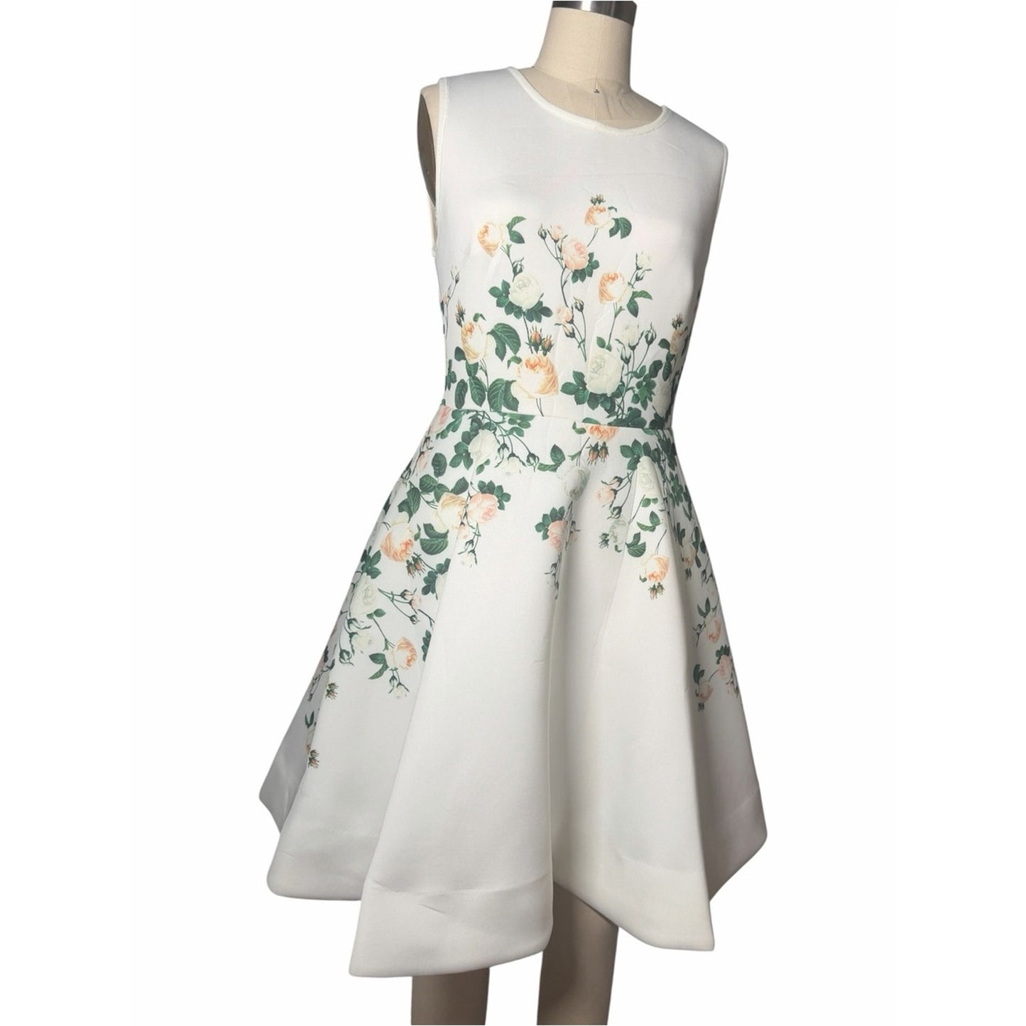 NWT Erin Fetherston Floral Scuba Fit & Flare Dress Pockets Sz 8 MSRP $325
