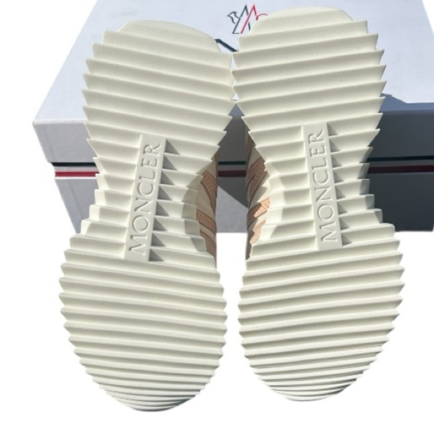 Moncler Women's Natural Sneakers Size 8 NIB